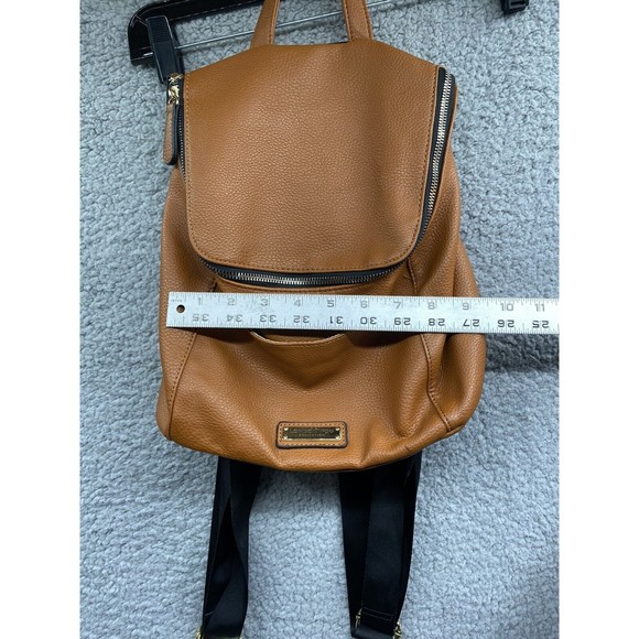 London Fog Cognac Brown Faux Leather Mini Backpack Bag Purse main image 5